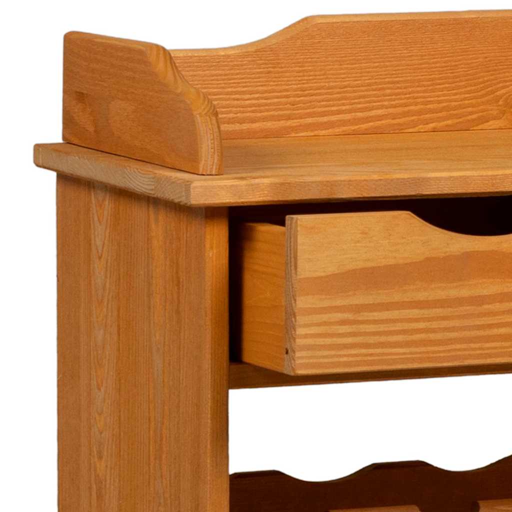 Wine Rack Brown 90 x 60 x 30 cm Solid pine wood